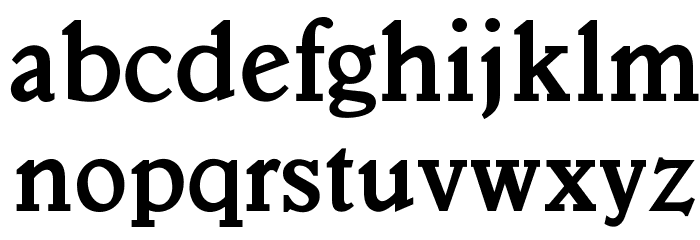 OPTIVeronese-Bold Font LOWERCASE