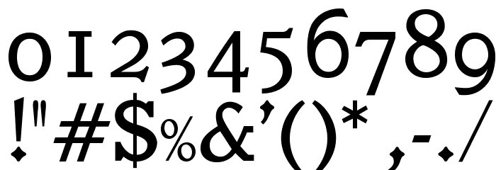 OPTIVeronese-Regular Font OTHER CHARS
