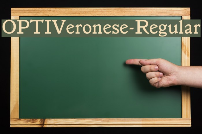 OPTIVeronese-Regular Font examples