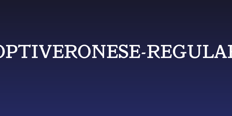 OPTIVeronese-Regular Social Header