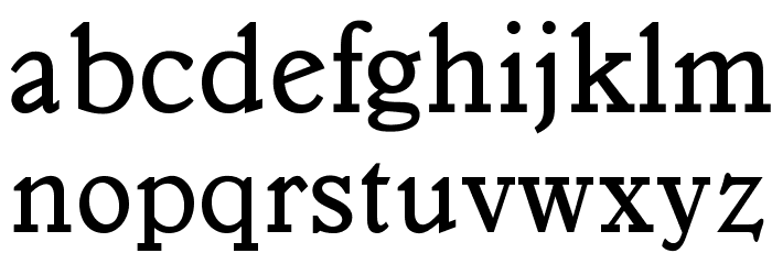 OPTIVeronese-Regular Font LOWERCASE