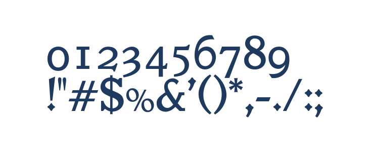 OPTIVeronese-SemiBold Other Characters