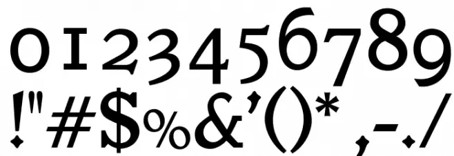 OPTIVeronese-SemiBold Font OTHER CHARS