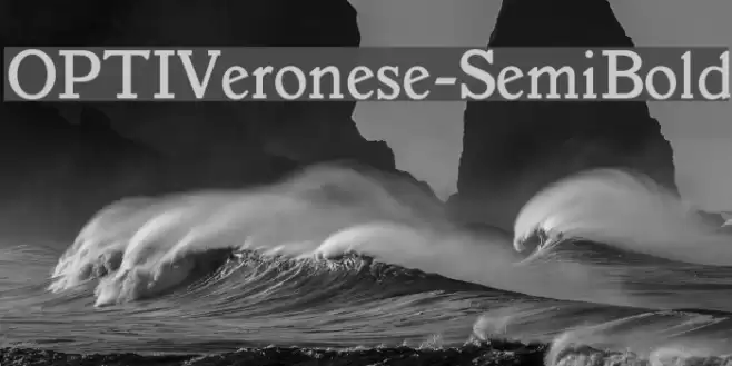 OPTIVeronese-SemiBold Font examples