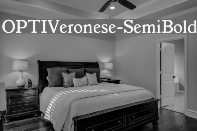 OPTIVeronese-SemiBold Font examples