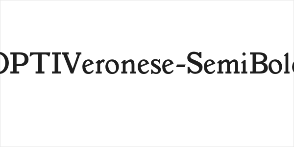 OPTIVeronese-SemiBold Logo