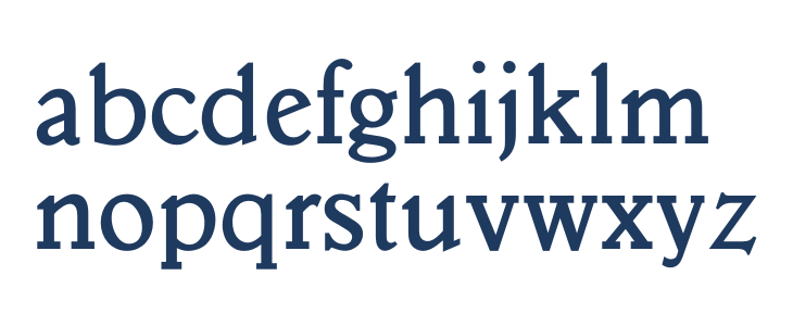 OPTIVeronese-SemiBold Lowercase