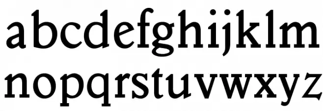 OPTIVeronese-SemiBold 字体 小写