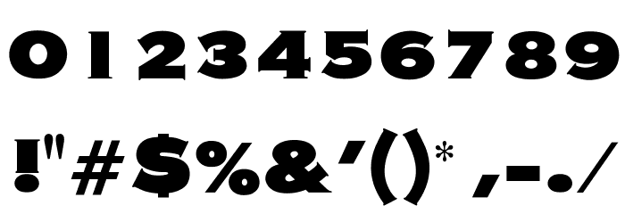 OPTIWashington Font OTHER CHARS