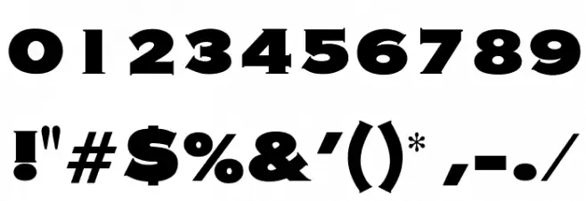 OPTIWashington Font OTHER CHARS