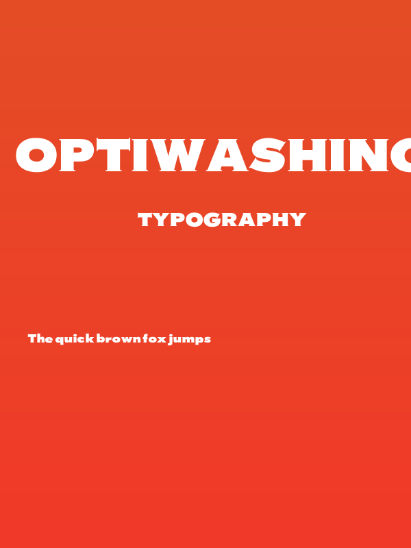 OPTIWashington Poster