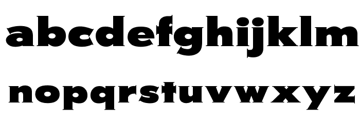 OPTIWashington Font LOWERCASE