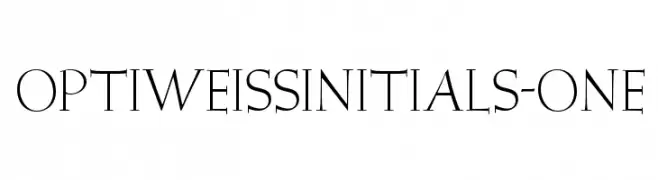 OPTIWeissInitials-One  Frei Schriftart Herunterladen