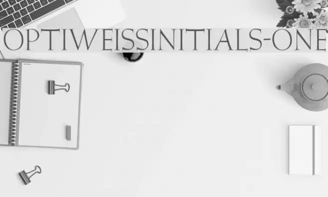 OPTIWeissInitials-One Font examples