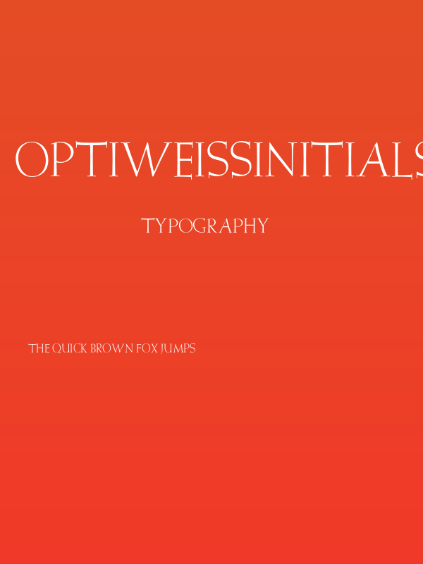 OPTIWeissInitials-One Poster