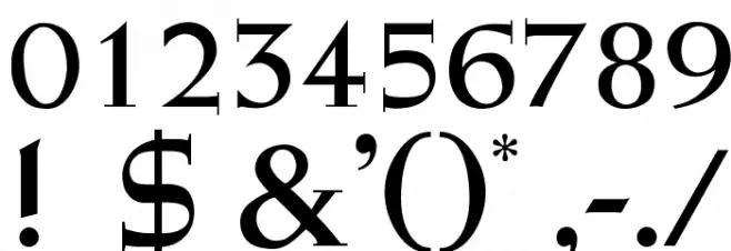 OPTIWeissInitialsNo3 Font OTHER CHARS