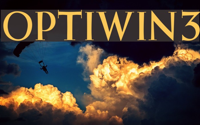 OPTIWeissInitialsNo3 Font examples