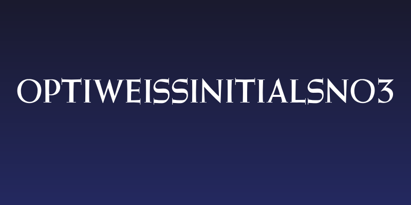OPTIWeissInitialsNo3 Social Header