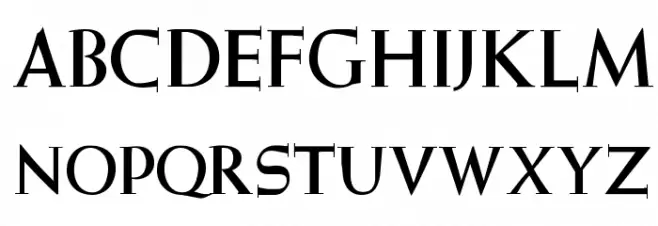 OPTIWeissInitialsNo3 خط أحرف كبيرة