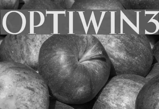 OPTIWeissInitialsNo3 Font examples