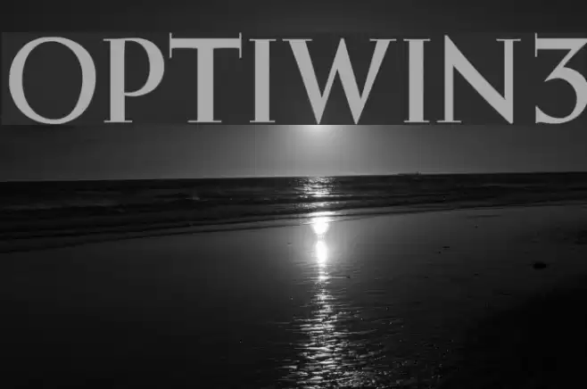 OPTIWeissInitialsNo3 Font examples