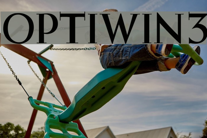 OPTIWeissInitialsNo3 Font examples