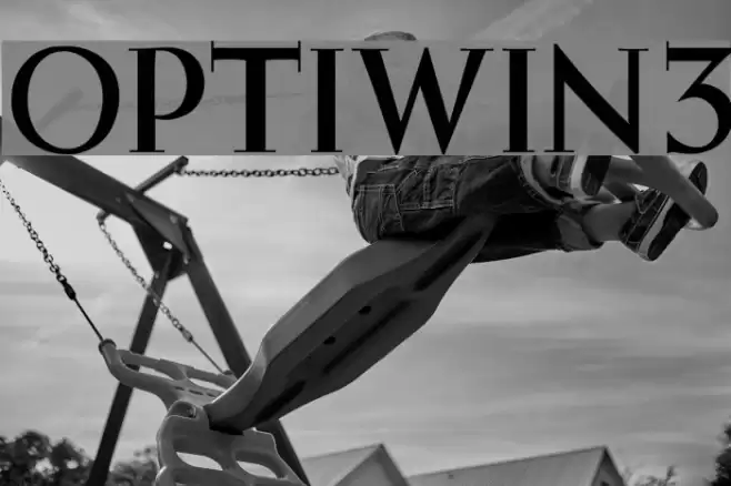 OPTIWeissInitialsNo3 Font examples