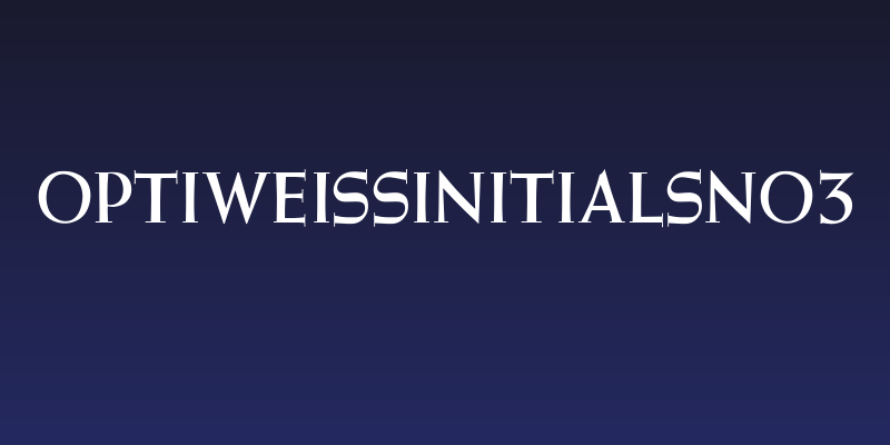 OPTIWeissInitialsNo3 Social Header