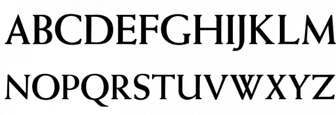 OPTIWeissRoman-Bold Caratteri MAIUSCOLE