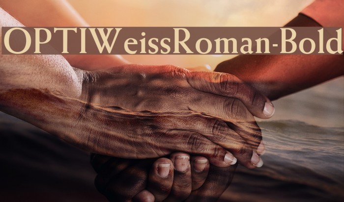 OPTIWeissRoman-Bold Font examples