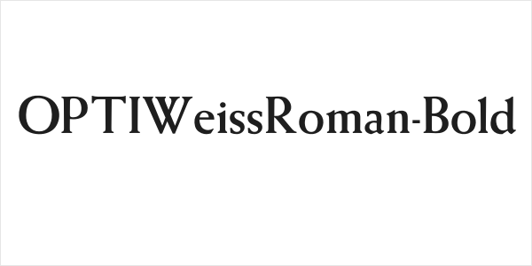 OPTIWeissRoman-Bold Logo