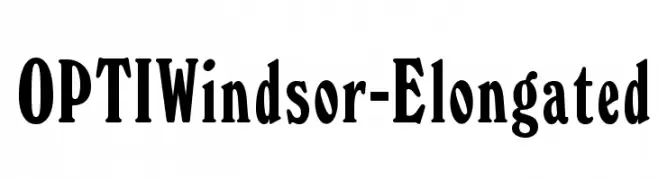 OPTIWindsor-Elongated  Fuentes Gratis Descargar