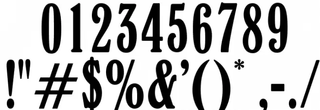 OPTIWindsor-Elongated Font OTHER CHARS