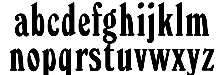 OPTIWindsor-Elongated Font LOWERCASE