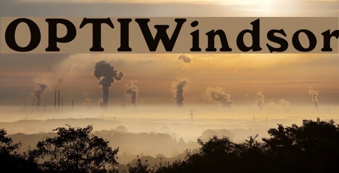 OPTIWindsor Font examples