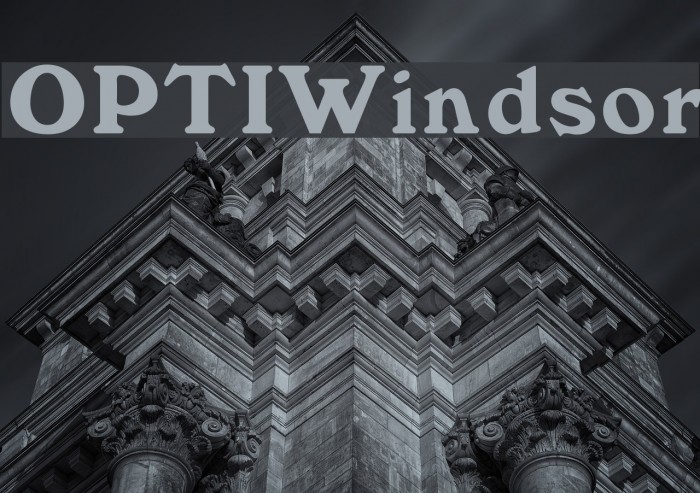 OPTIWindsor Font examples