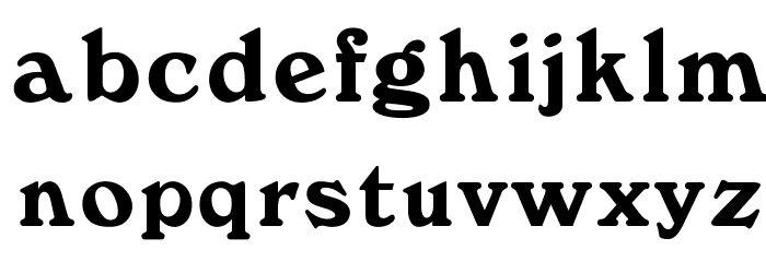 OPTIWindsor Font LOWERCASE