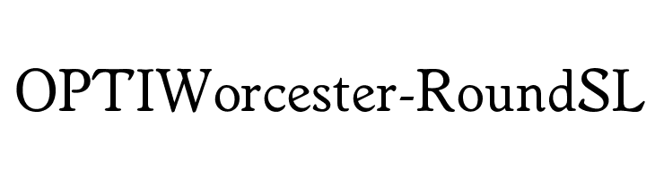 OPTIWorcester-RoundSL Font