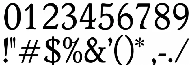 OPTIWorcester-RoundSL Font OTHER CHARS