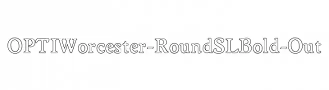OPTIWorcester-RoundSLBold-Out  フリーフォントのダウンロード