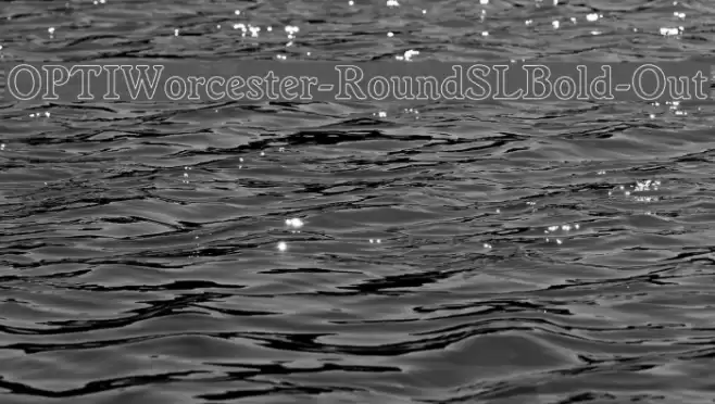OPTIWorcester-RoundSLBold-Out خط examples