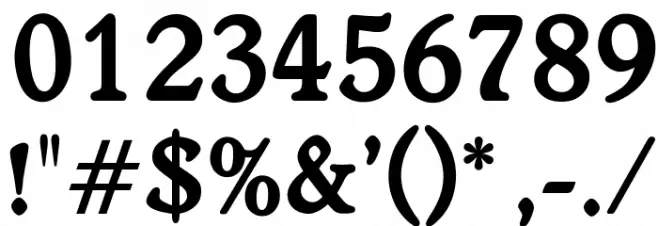 OPTIWorcester-RoundSLBold Font OTHER CHARS