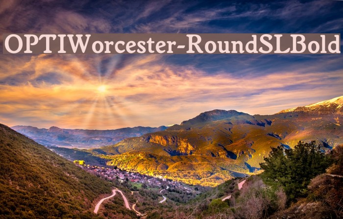 OPTIWorcester-RoundSLBold Font examples