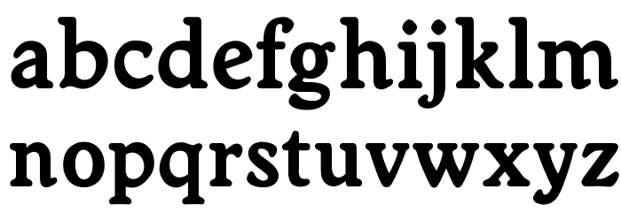 OPTIWorcester-RoundSLBold Font LOWERCASE
