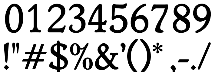 OPTIWorcester-RoundSLMed Font OTHER CHARS