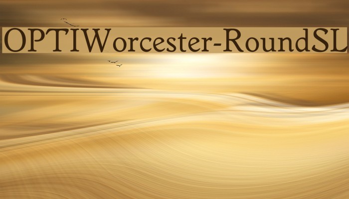 OPTIWorcester-RoundSL Font examples
