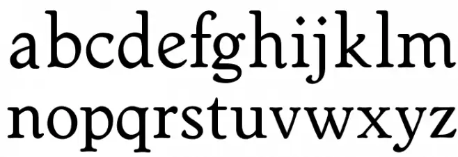 OPTIWorcester-RoundSL Schriftart Kleinbuchstaben