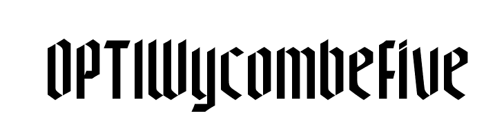OPTIWycombeFive Font