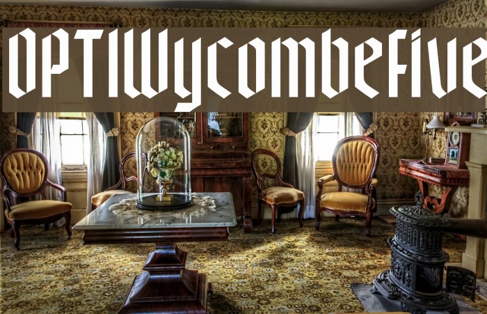 OPTIWycombeFive Font examples