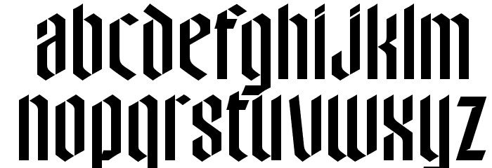 OPTIWycombeFive Font LOWERCASE